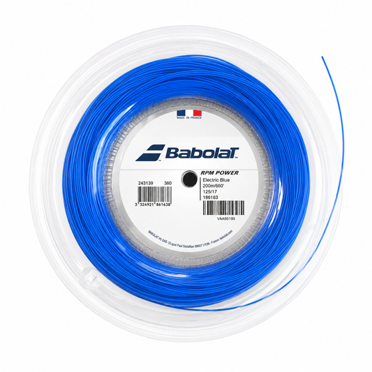 Rollo de Cuerda Babolat RPM Power Azul 200m