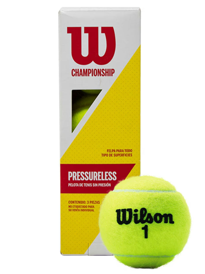 Set de Pelotas Wilson Presureless Tennis
