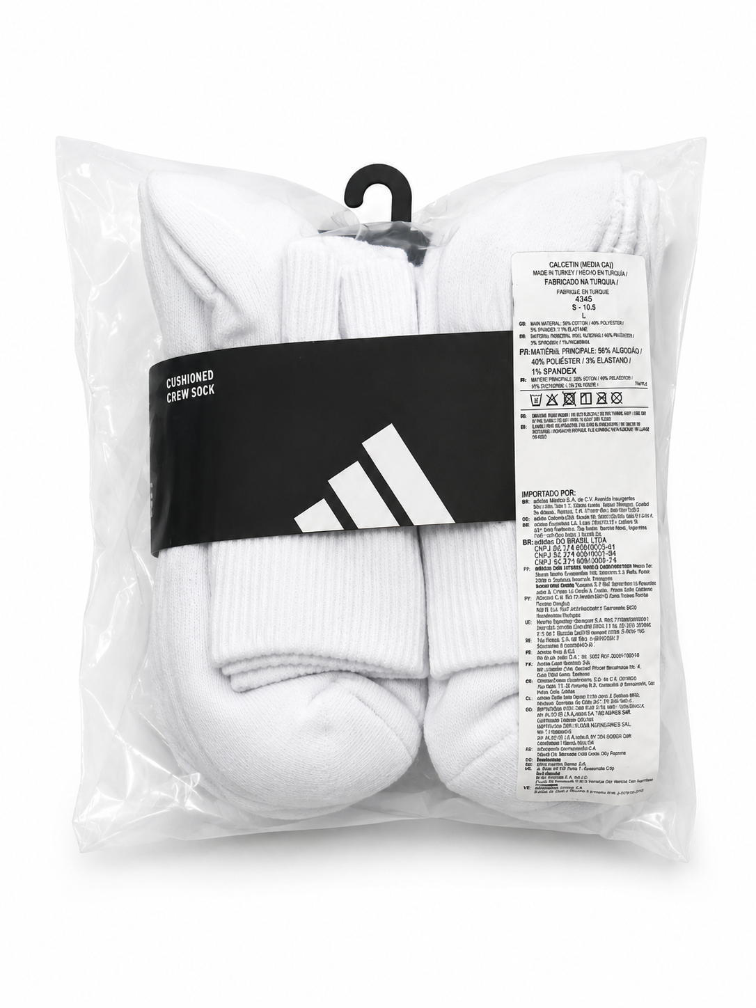 Calcetas Adidas Cushioned Crew 6PCS