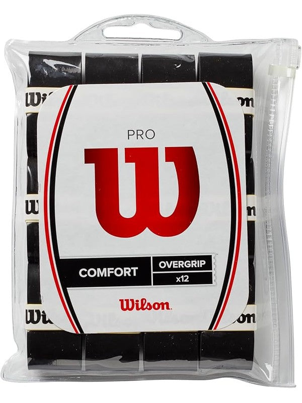 Wilson Pro Overgrip Comfort x12 Negro