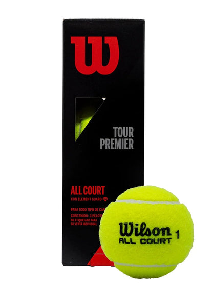 Set de Pelotas Wilson All Court Tour Premiere Tennis