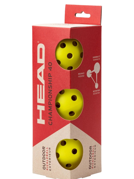 Pelotas Head Championship 40 Outdoor x3 Pickeball