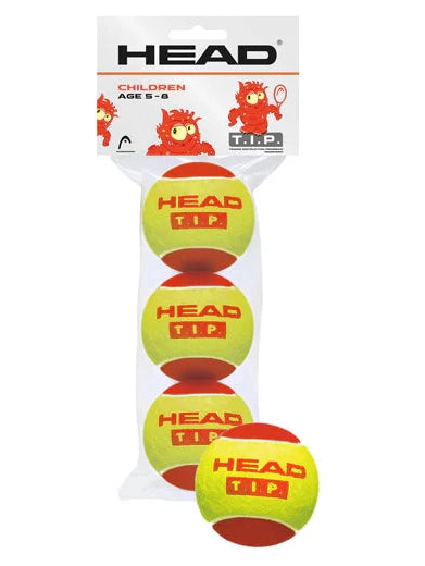 Set de Pelotas Head T.I.P Rojo para Junior 5-7 Años Tennis