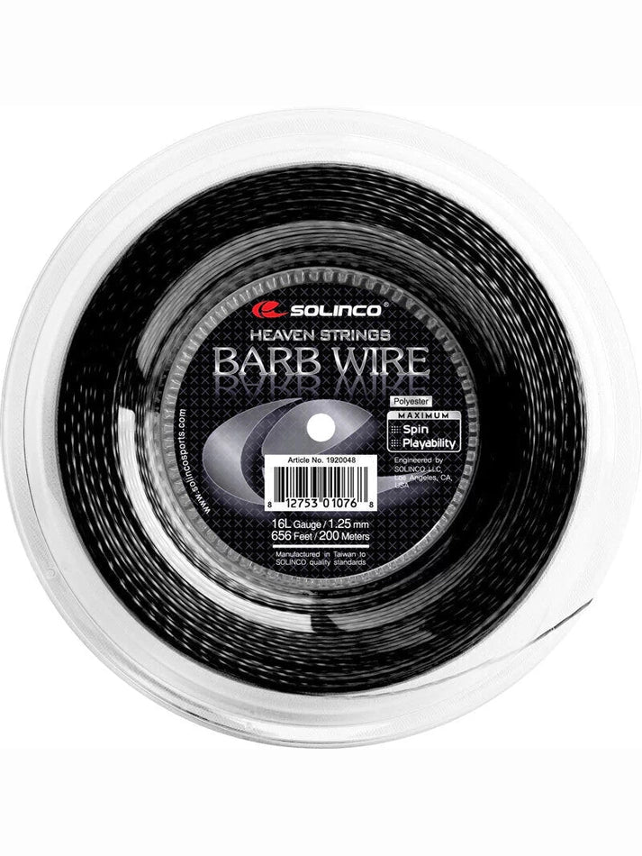 Rollo Solinco Barb Wire Negro 200m